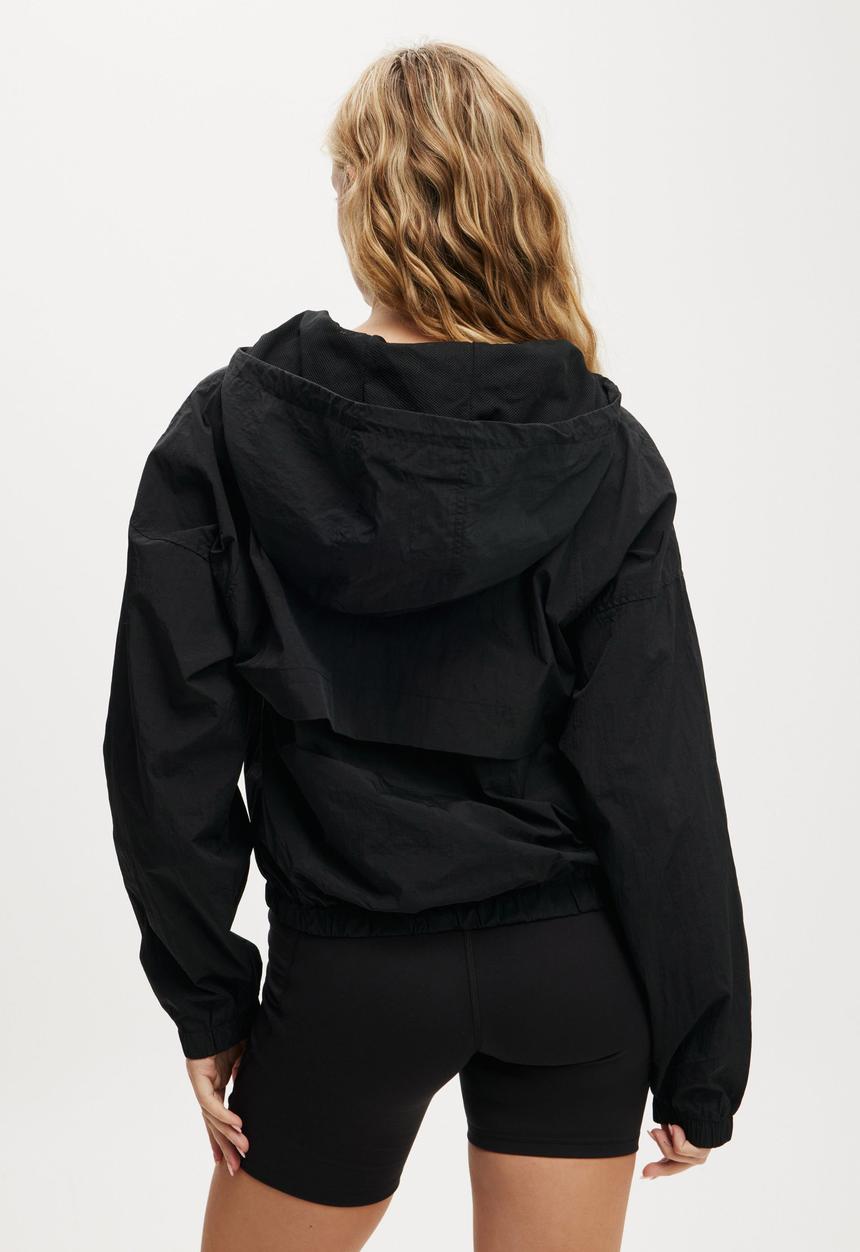 Cotton On - Tempo Half Zip Panelled Anorak - Black