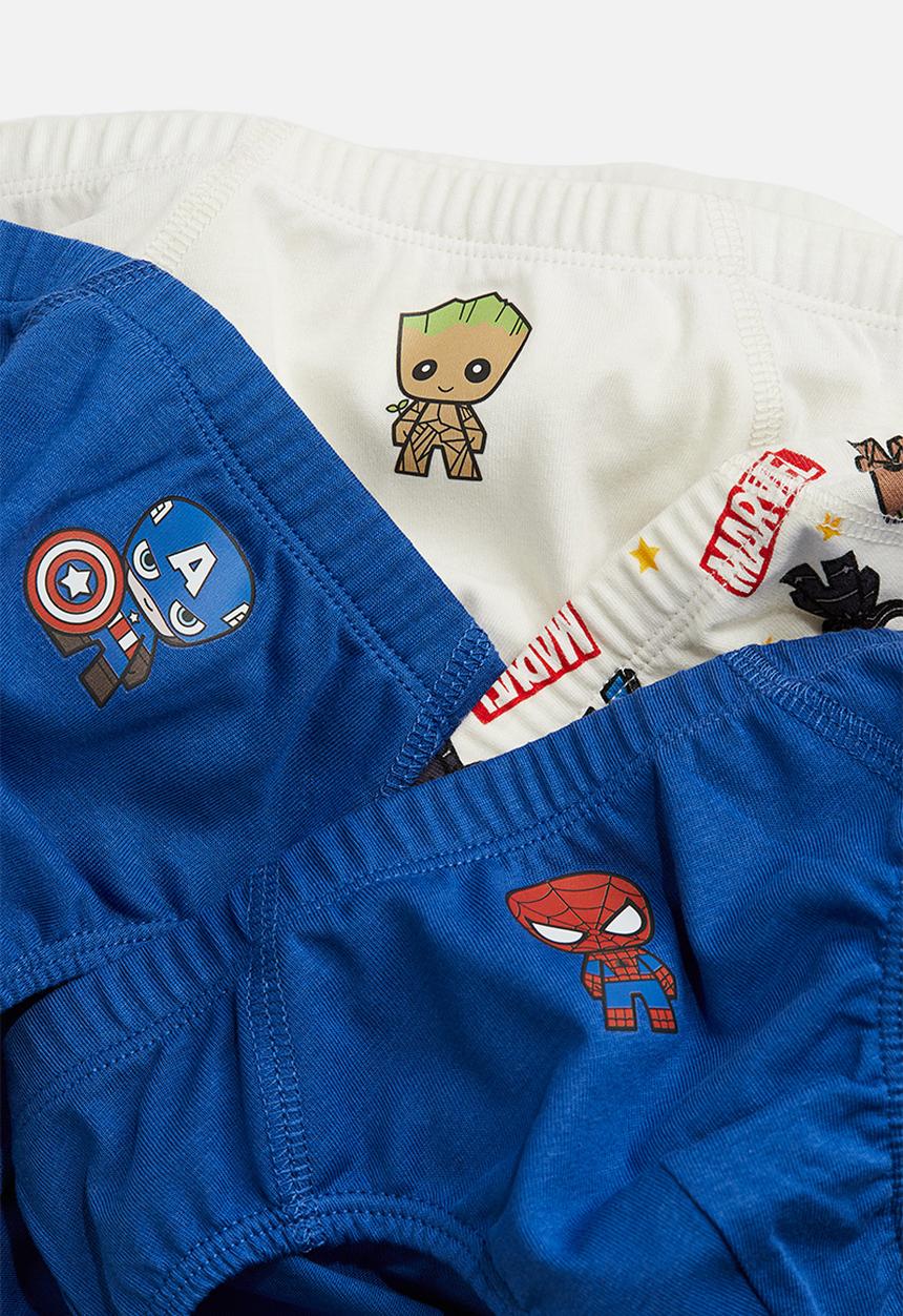 H&M - 5-pack printed boys’ briefs - blue marvel comics