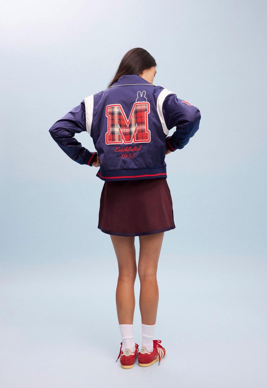 Cotton On - Lcn Miffy Varsity Bomber Jacket - Heritage Blue