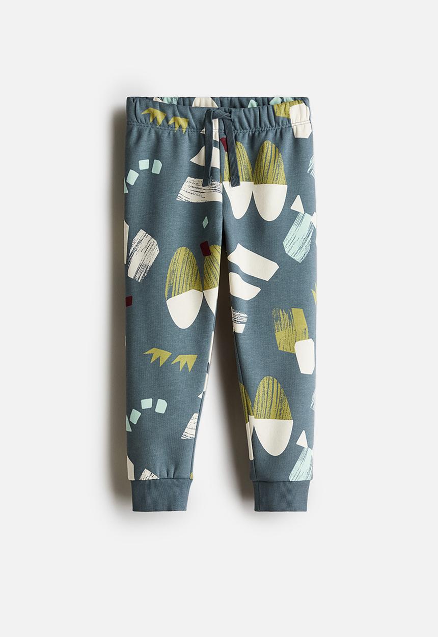 H&M - Printed joggers - dark turquoise patterned