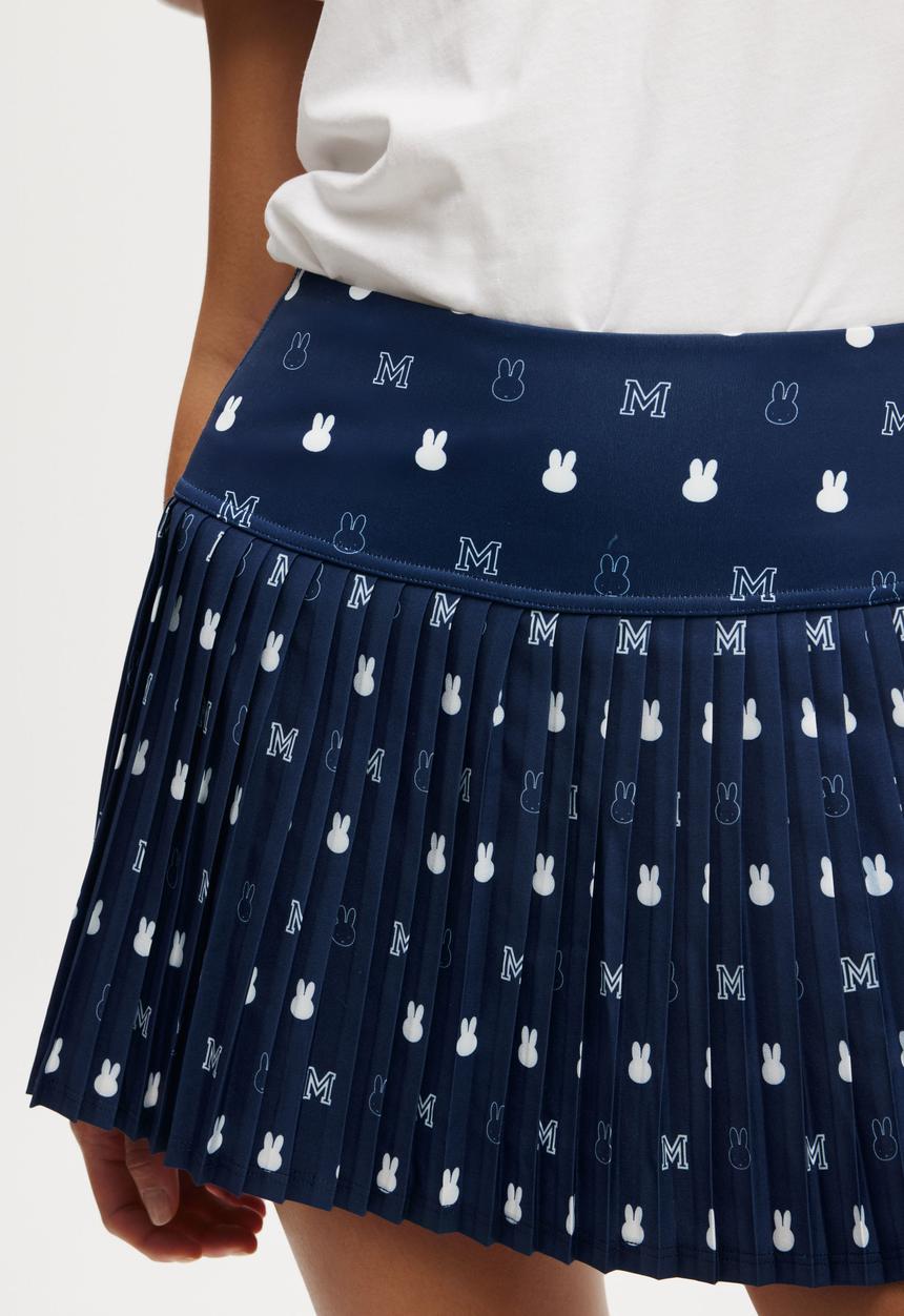 Cotton On - Shaped Pleated Skirt - Lcn Miffy Heritage Blue