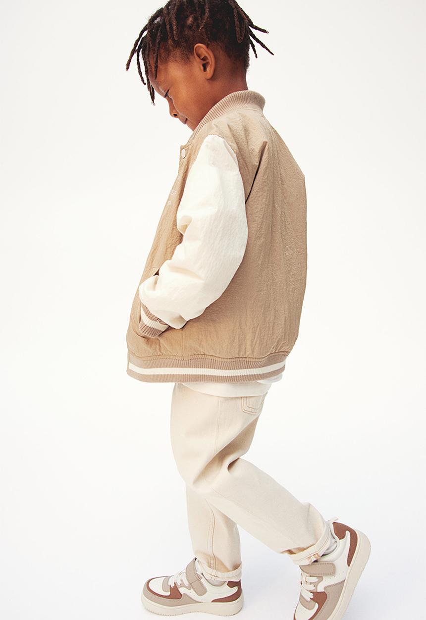 H&M - Nylon baseball jacket - beige