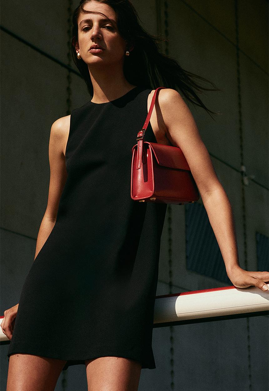 H&M - A-line mini dress - black