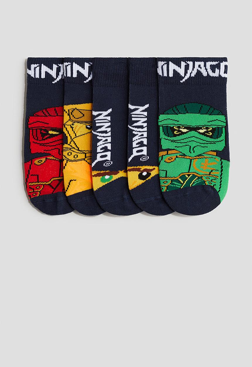 H&M - 5-Pack socks - dark blue lego ninjago