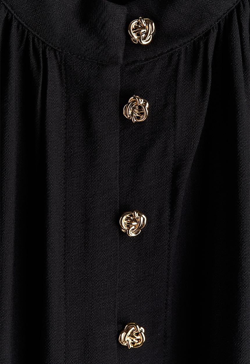 H&M - Belted dress - black