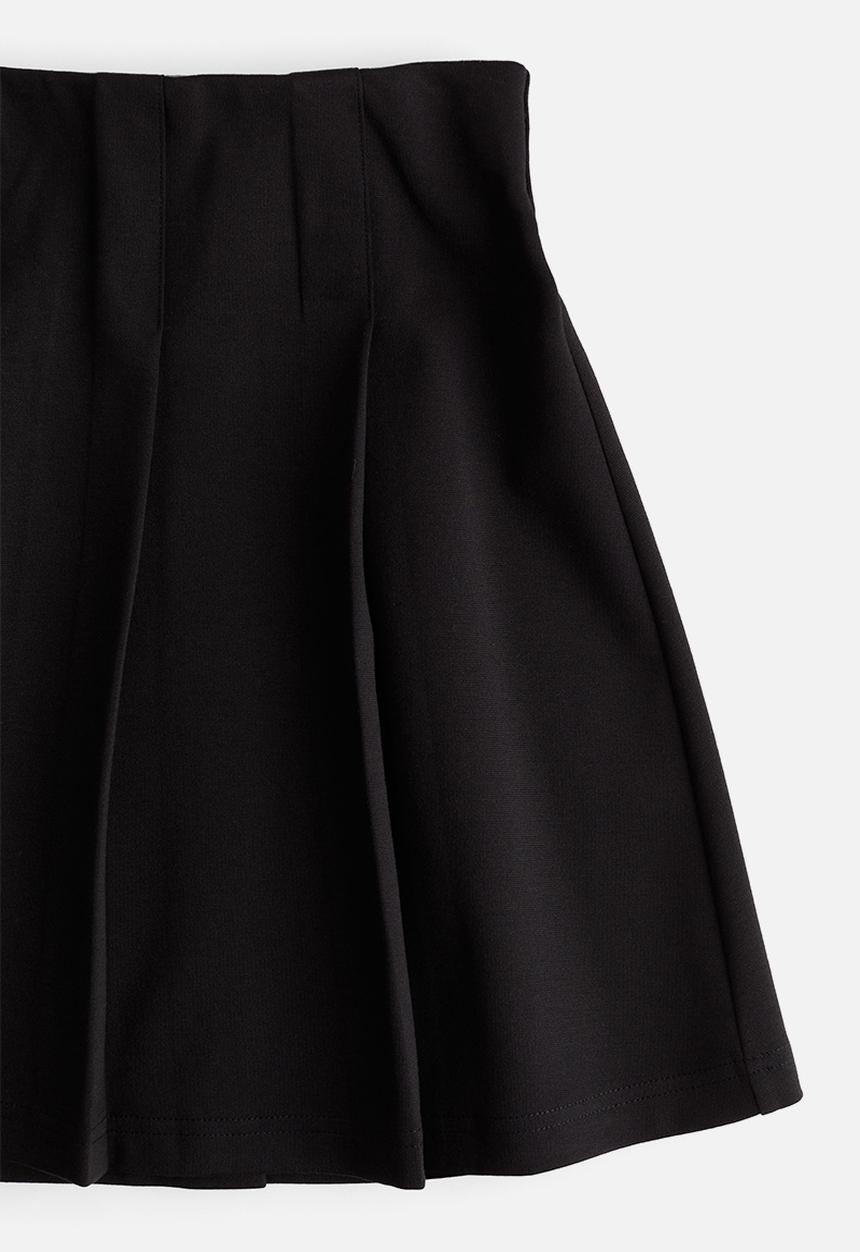 H&M - Pleated jersey skirt - black