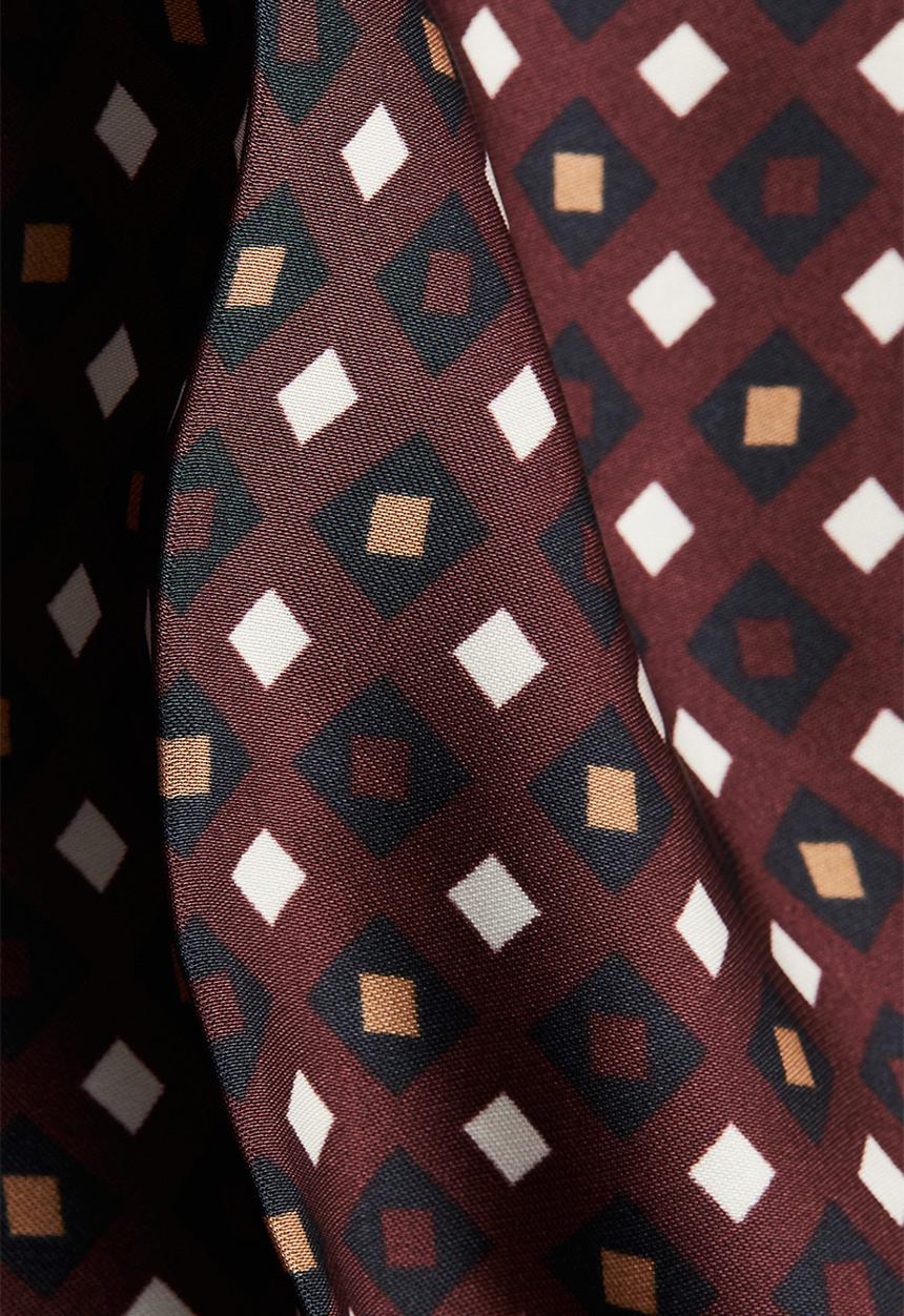 H&M - Pull-on trousers - burgundy/patterned