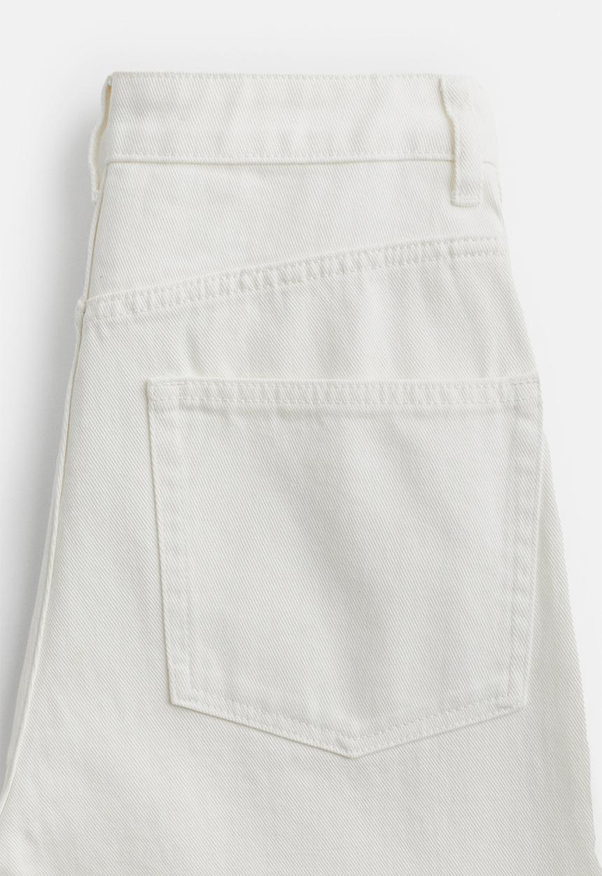 H&M - Wide regular jeans - white