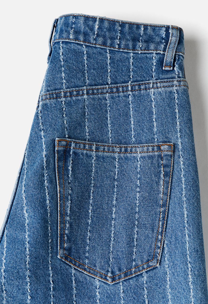 H&M - Crease-leg denim trousers - blue,multi