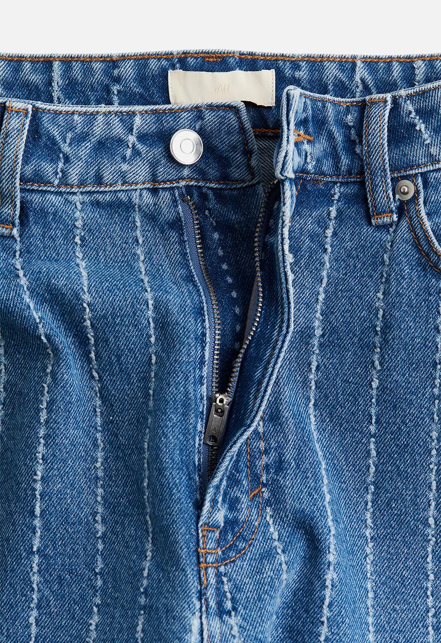 H&M - Crease-leg denim trousers - blue,multi