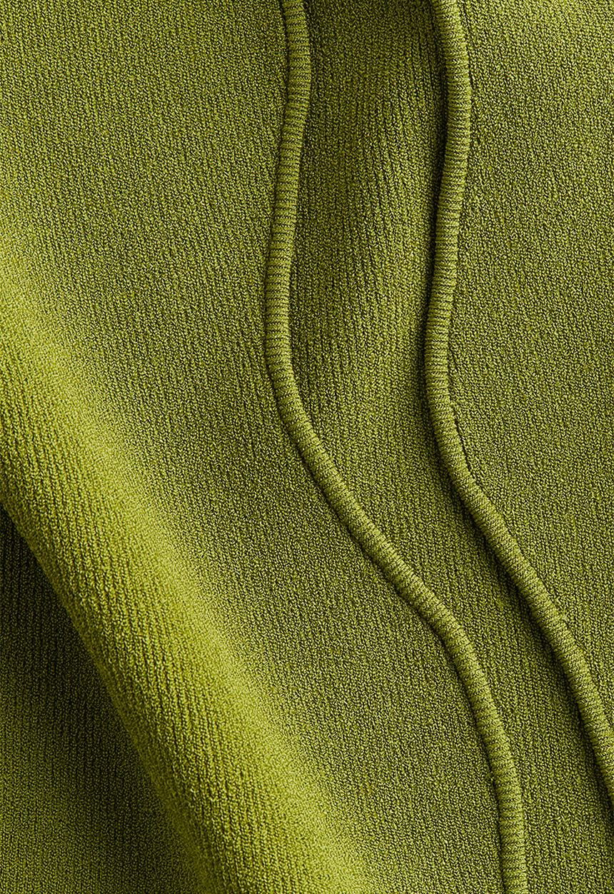 H&M - Slit-front knitted skirt - green