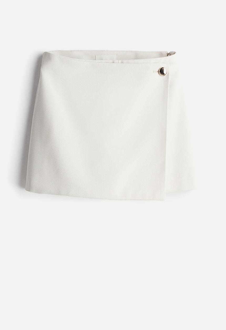 H&M - Mini skort - white