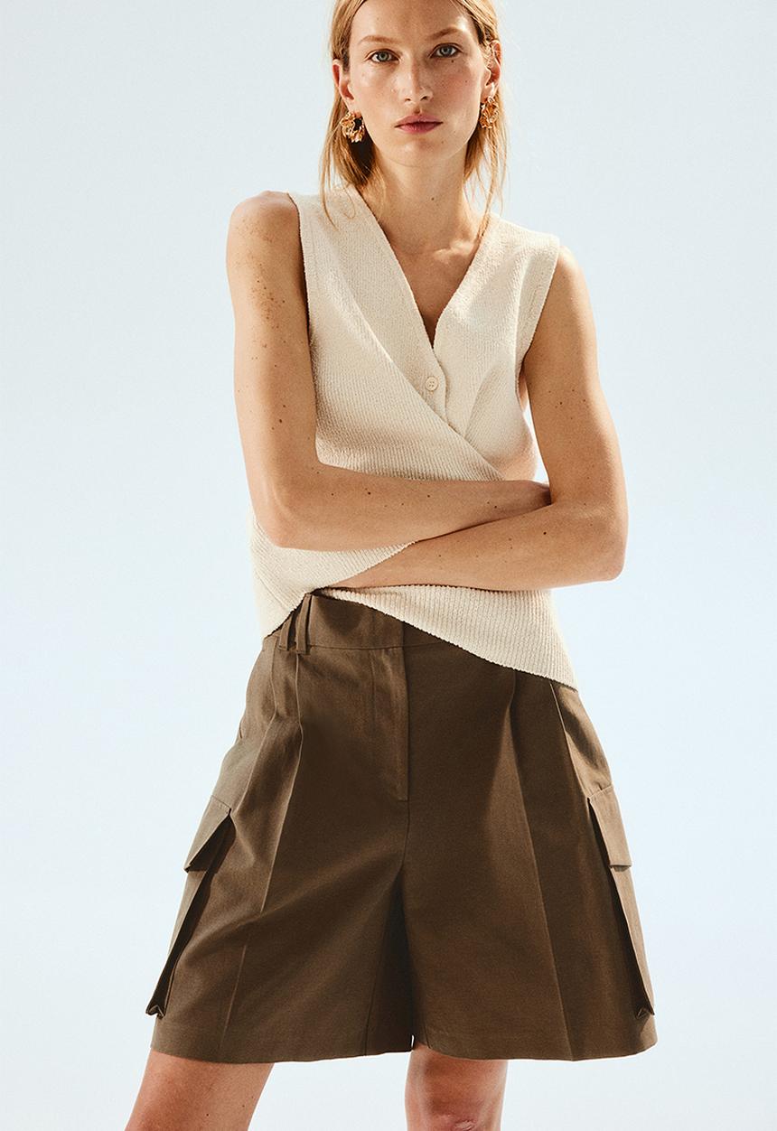 H&M - Bermuda shorts - green