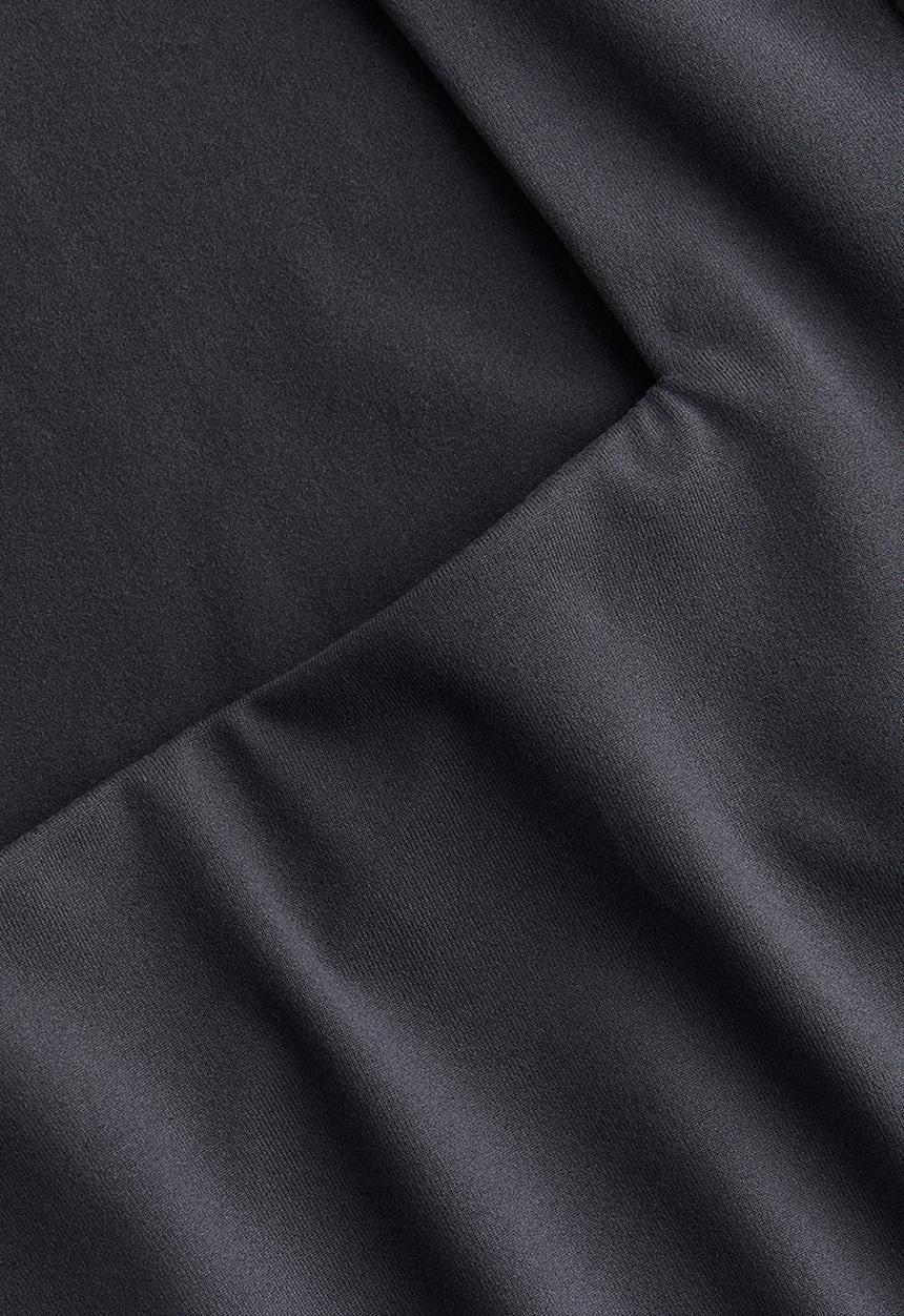 H&M - Square-neck top - dark grey 