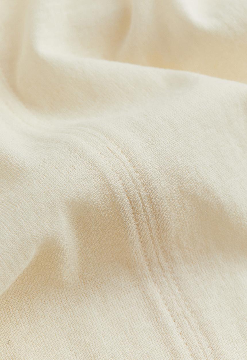 H&M - Sheer cotton top - beige