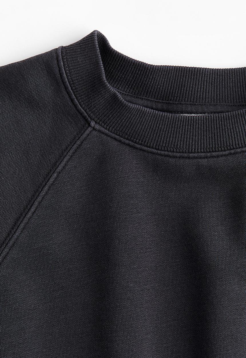 H&M - Raglan-sleeved sweatshirt - dark grey