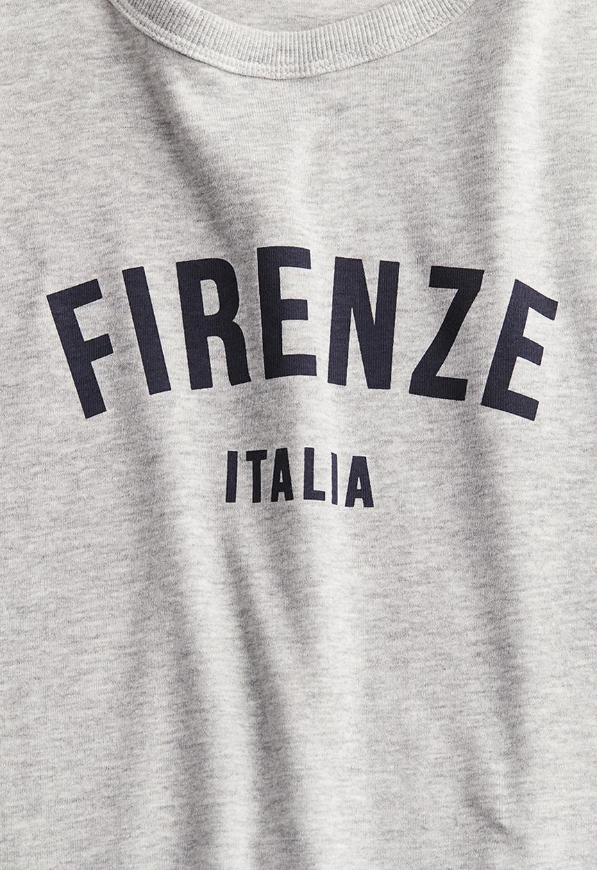 H&M - Fitted t-shirt - light grey marl firenze
