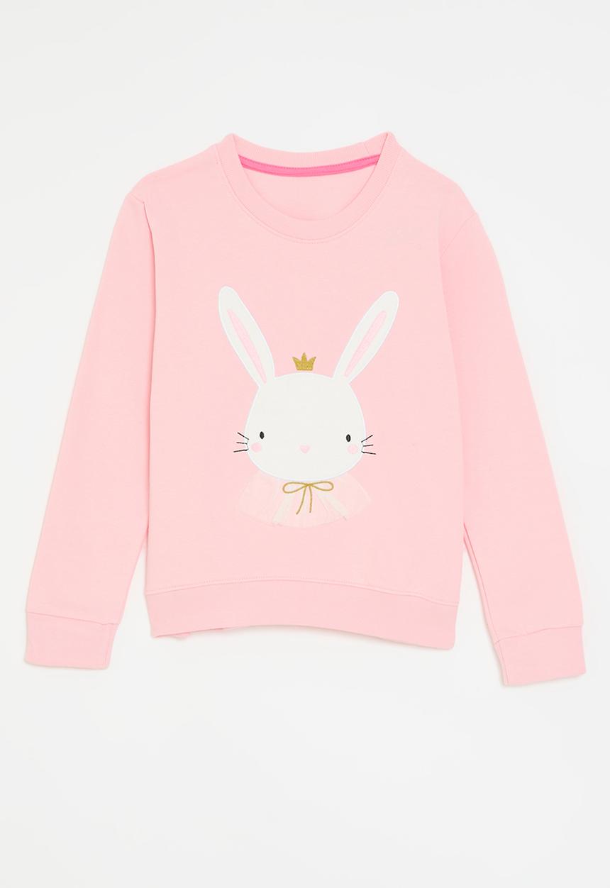 Pop Candy - Bunny print sweatshirt - light pink
