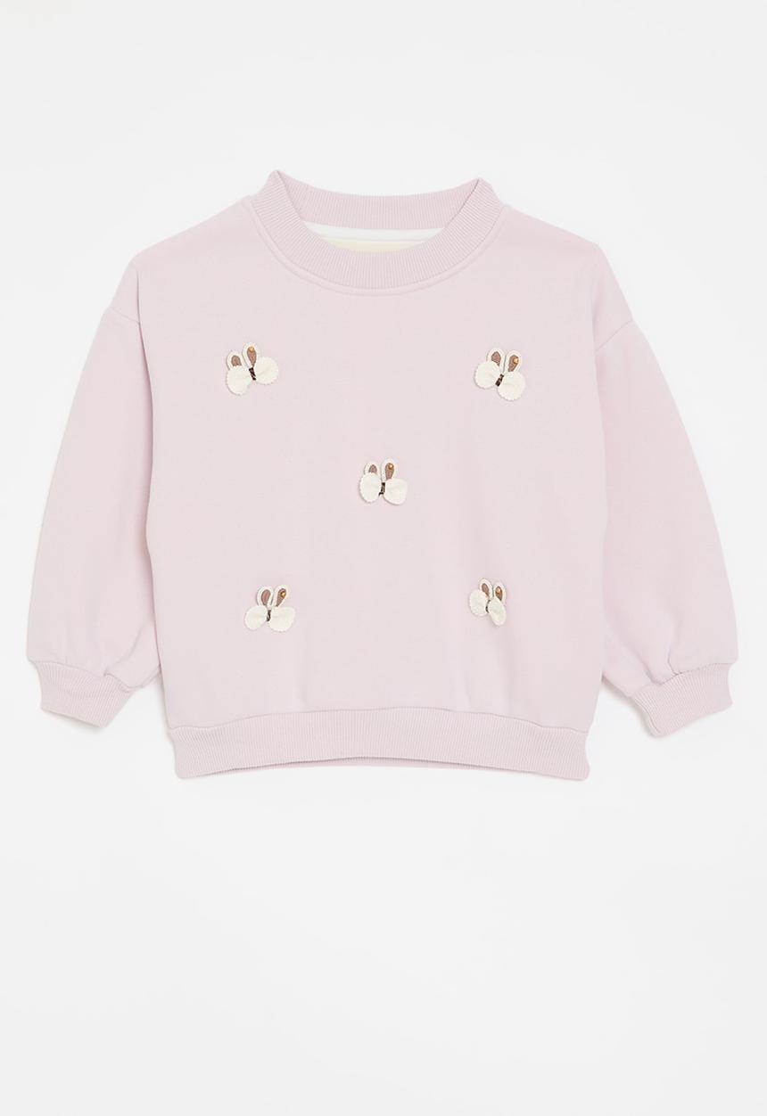 Pop Candy - Applique sweat top-lilac