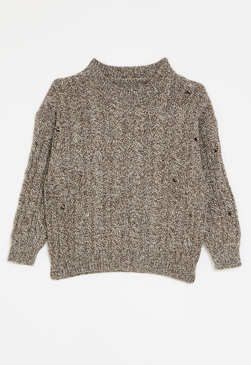 Pop Candy - Knitted jersey - brown