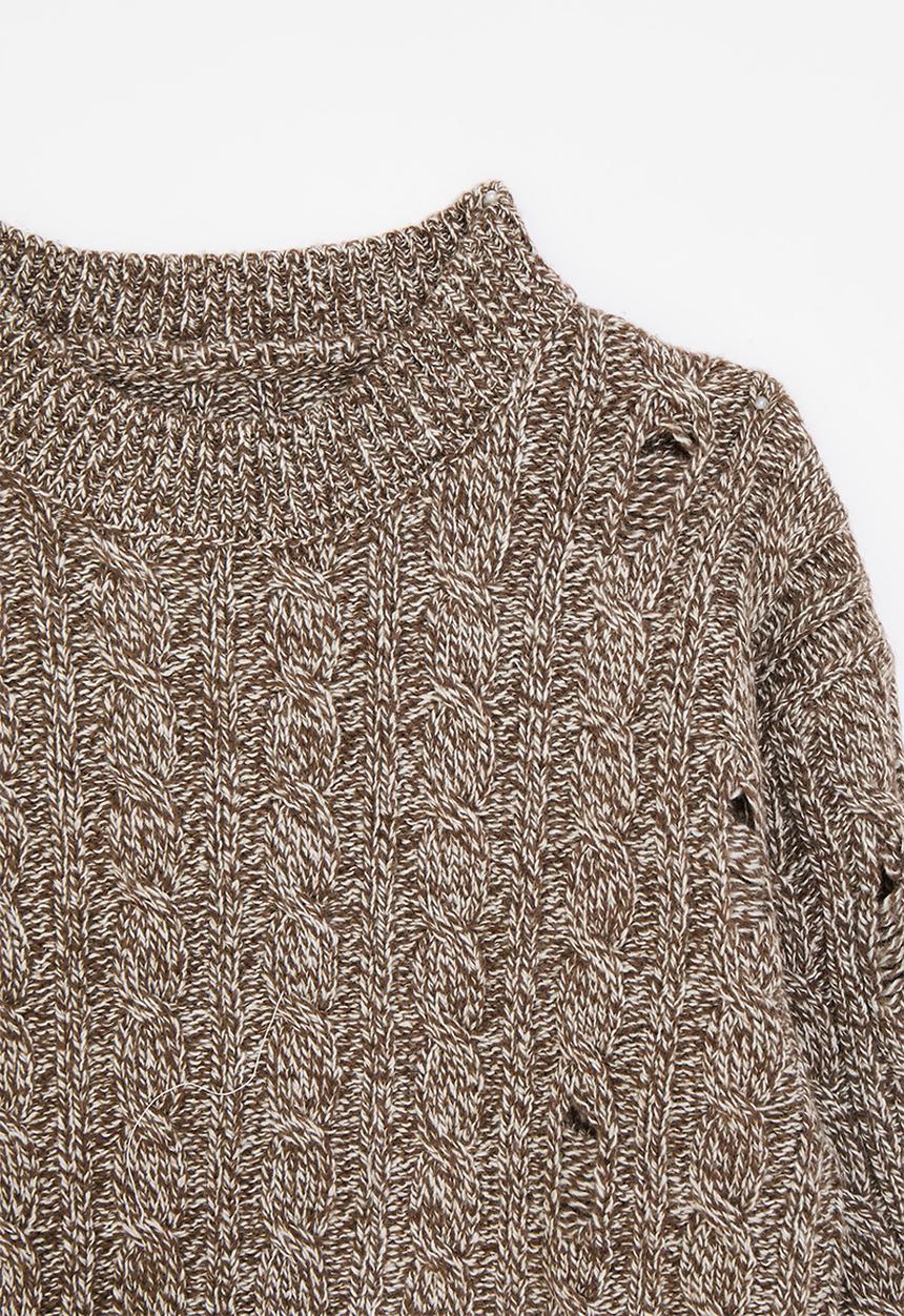 Pop Candy - Knitted jersey - brown