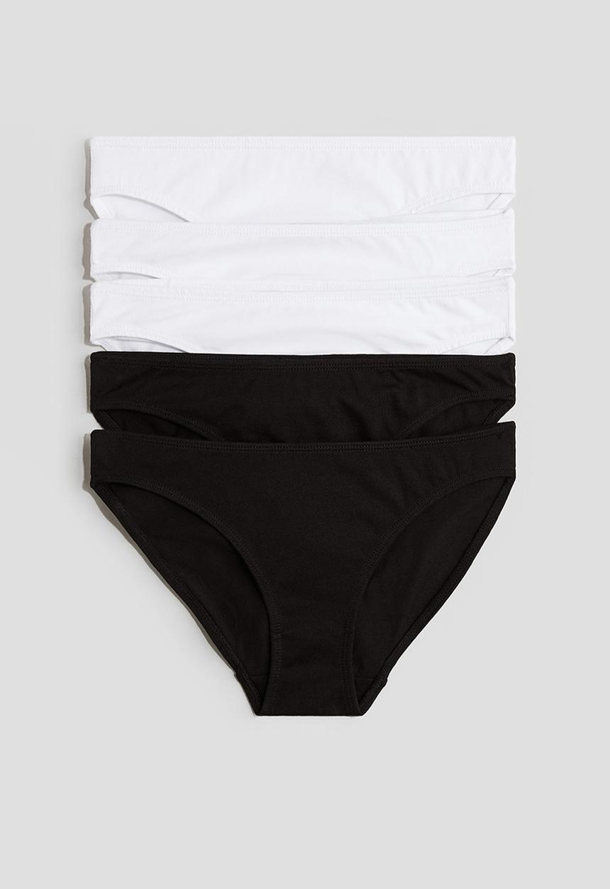 H&M - 5 pack briefs - white & black