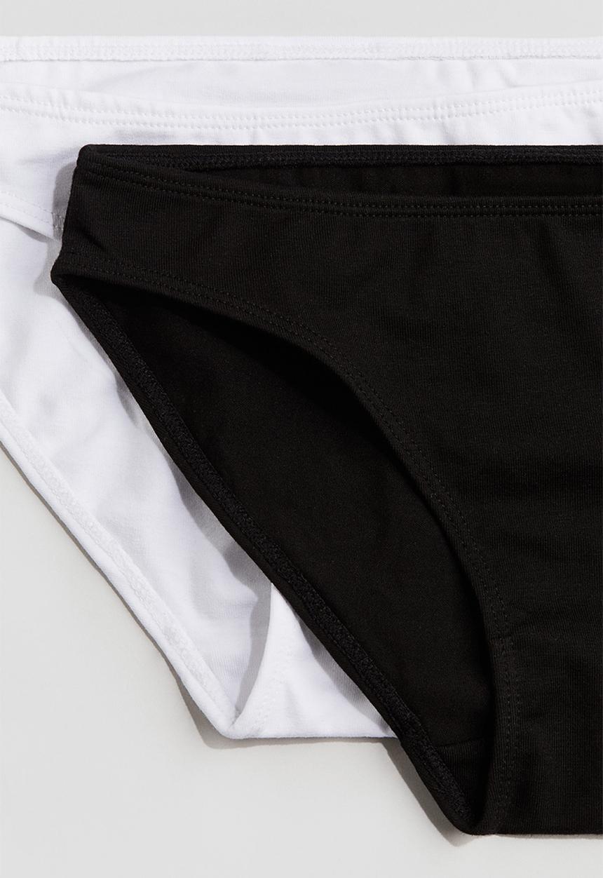 H&M - 5 pack briefs - white & black
