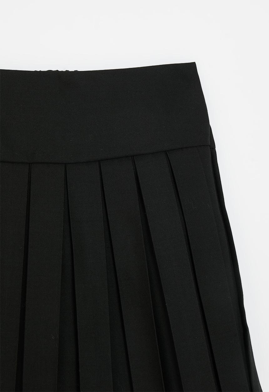 Pop Candy - Pleated skirt - black 