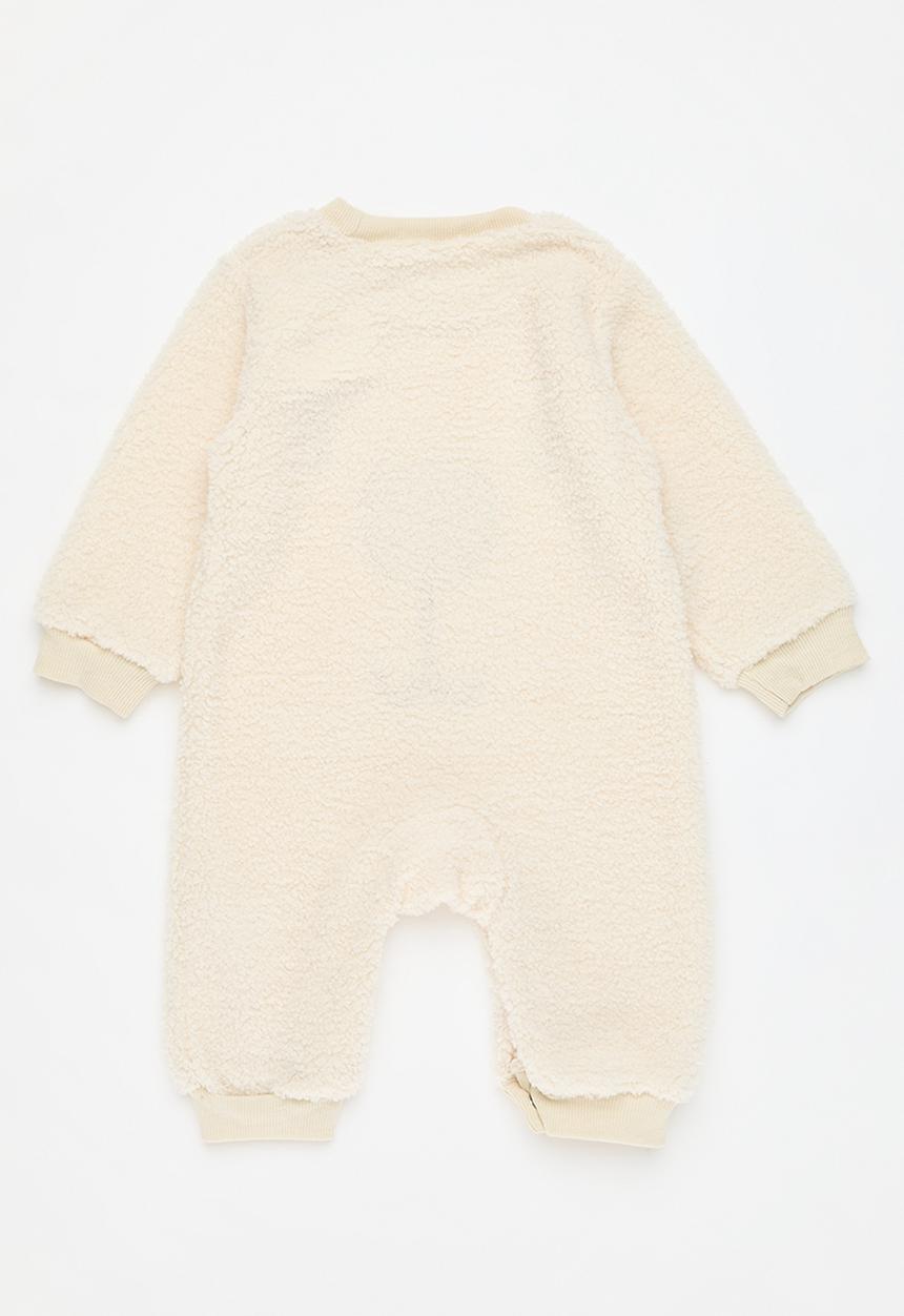 Pop Candy - Teddy fleece romper - ecru
