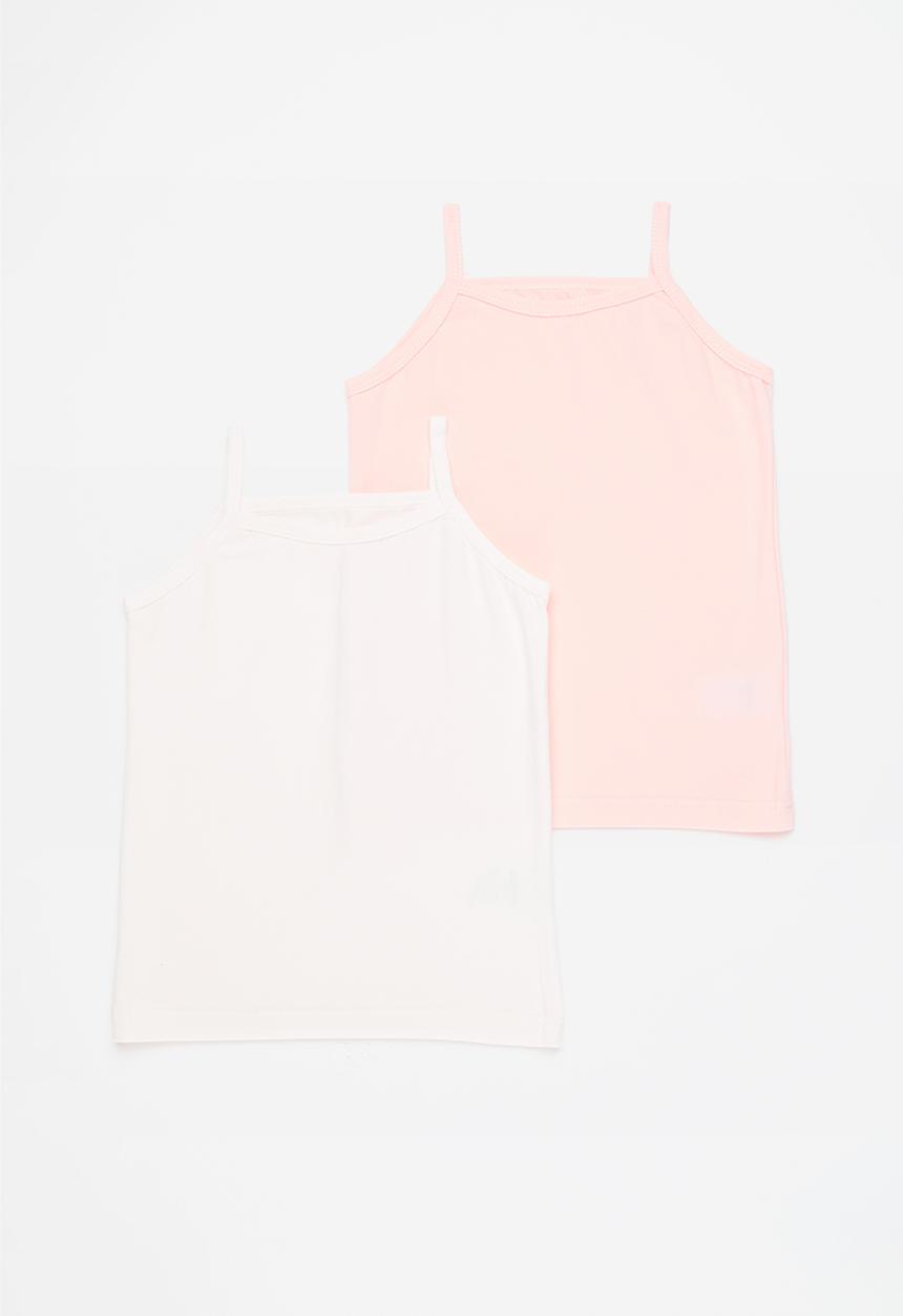 Pop Candy - 2 Pack cami set- pink & white