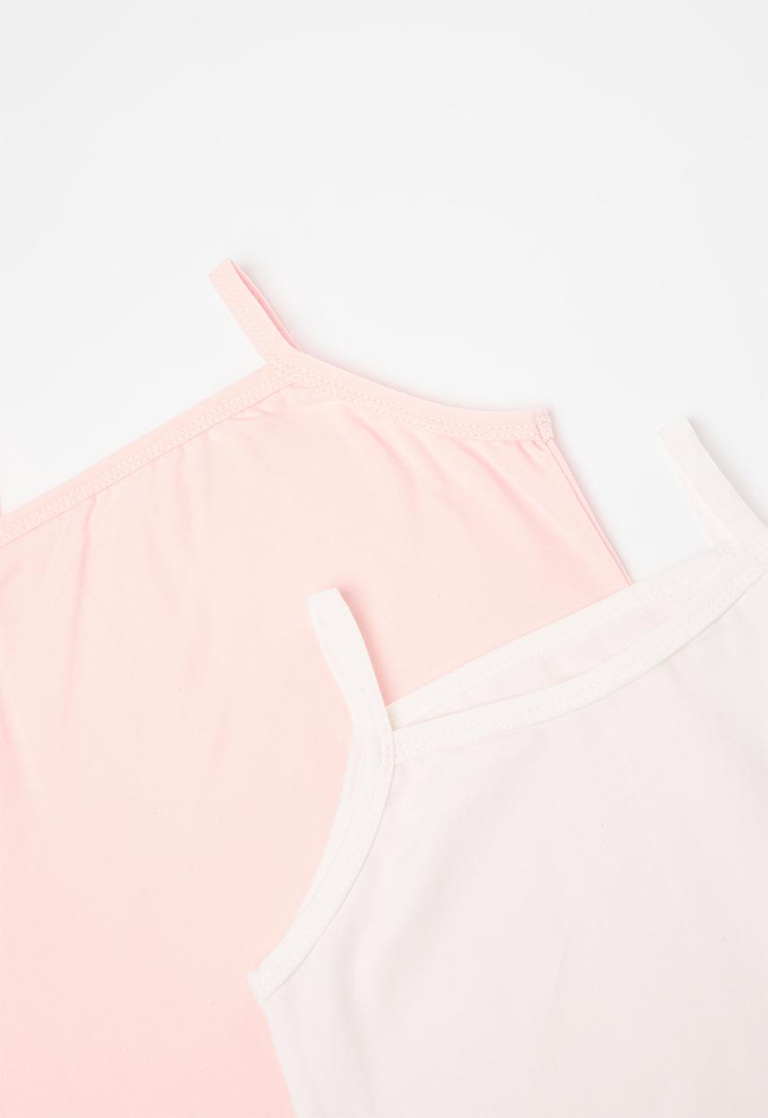 Pop Candy - 2 Pack cami set- pink & white