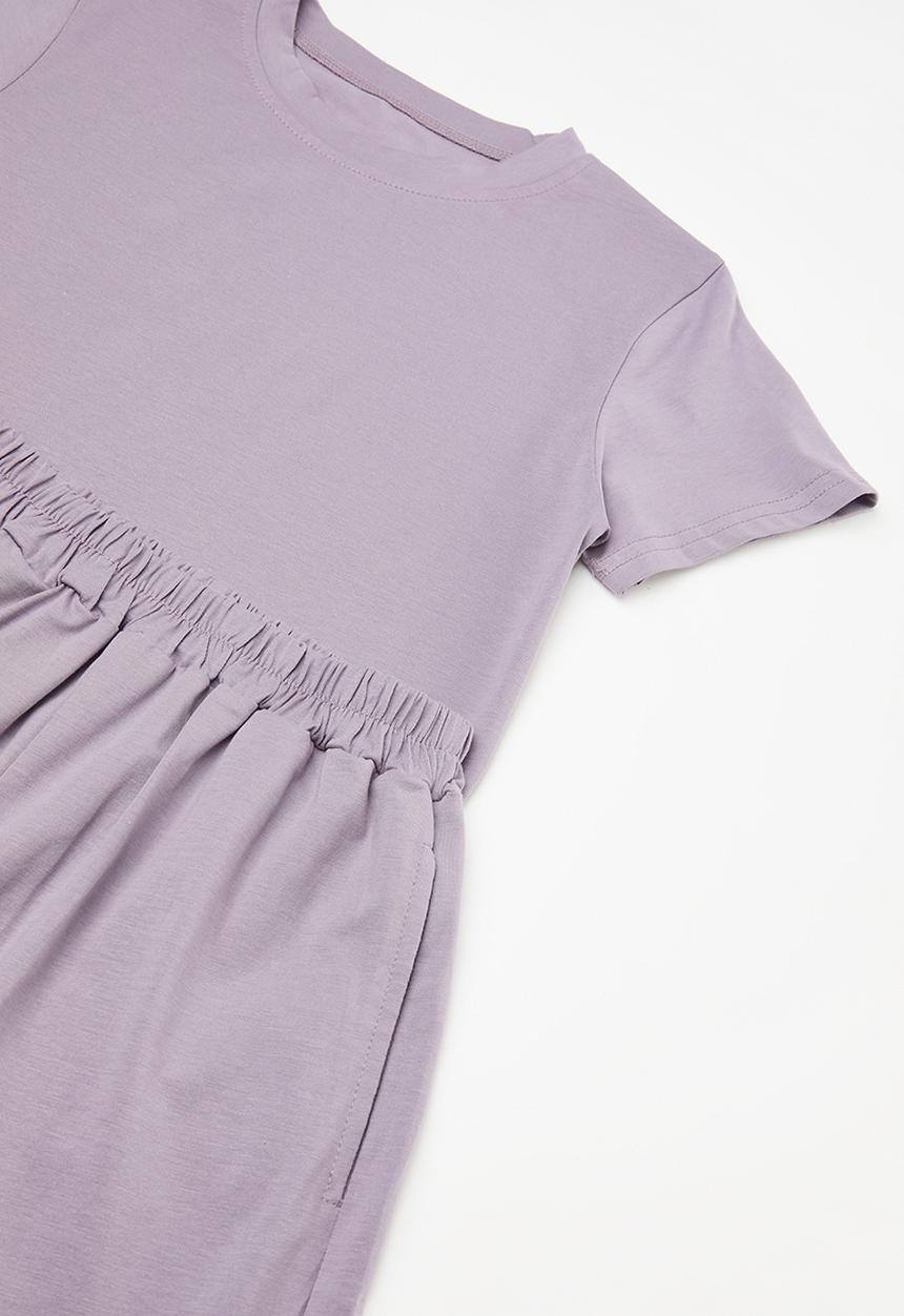 Pop Candy - Tee & short set - purple
