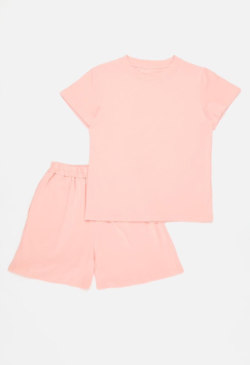 Pop Candy - Tee & short set -pink