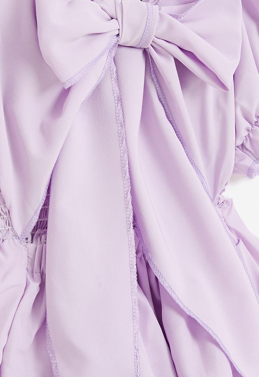 Pop Candy - Smock tiered dress - purple