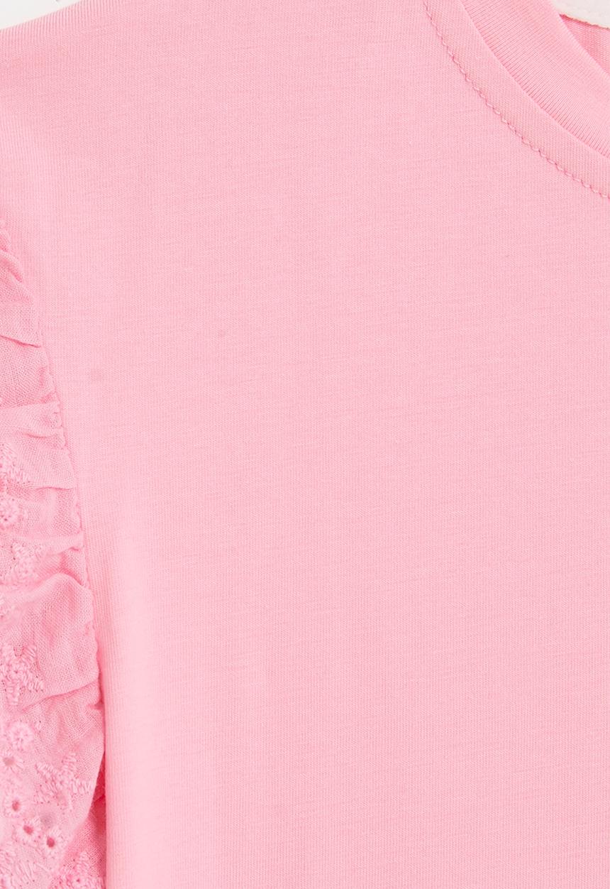 Pop Candy - Anglaise sleeve tee - pink