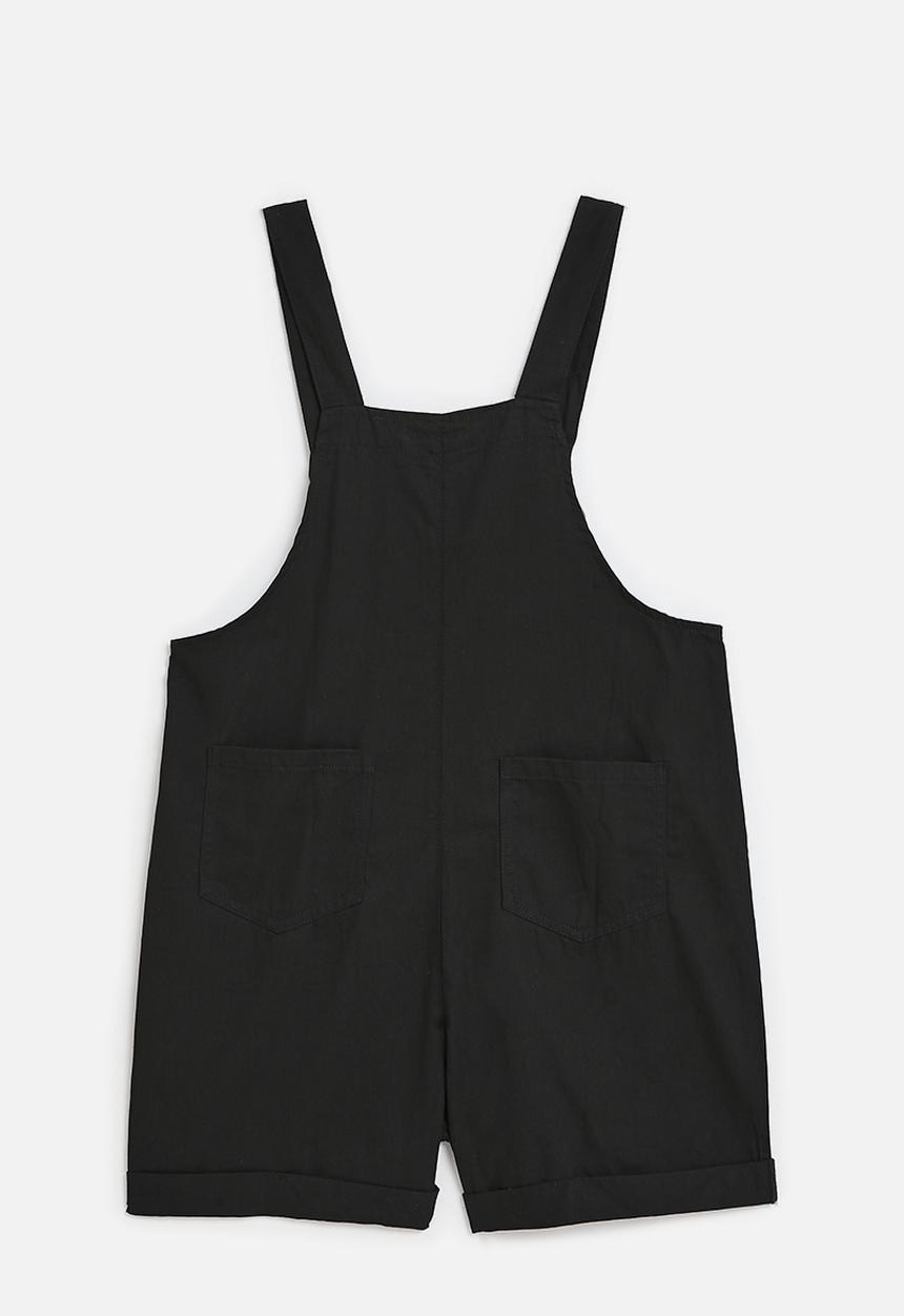 Pop Candy - Short dungaree - black