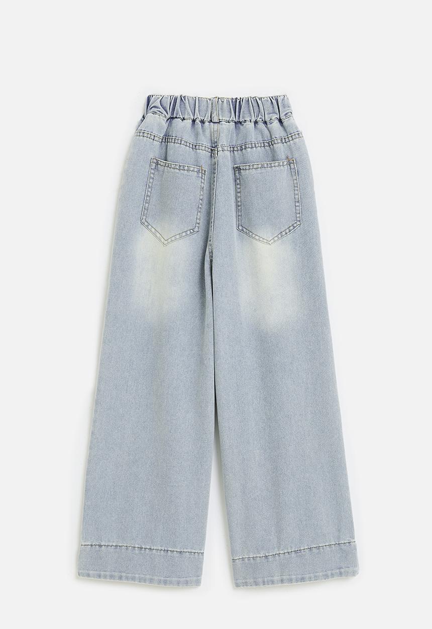 Pop Candy - Wide leg jeans - stonewwash