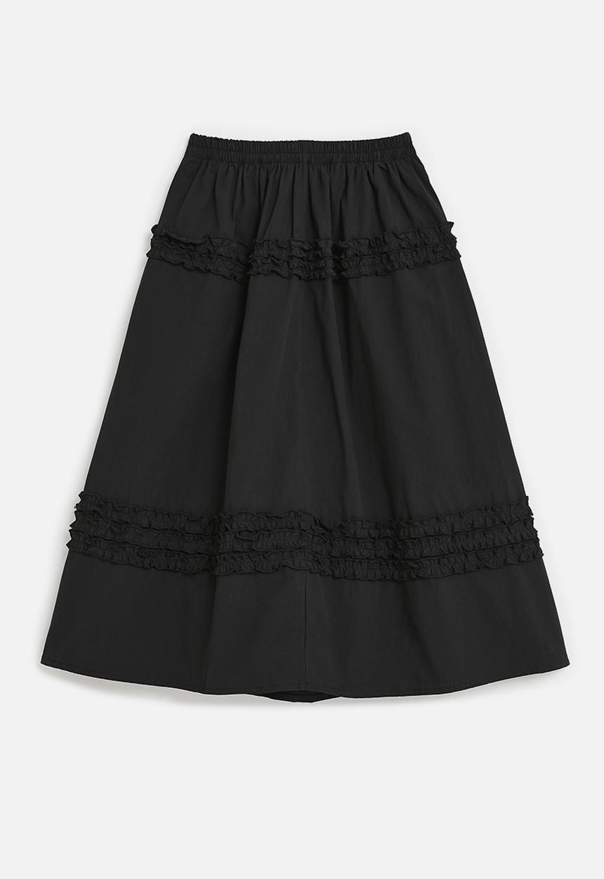 Pop Candy - Elasticated waist skirt - black