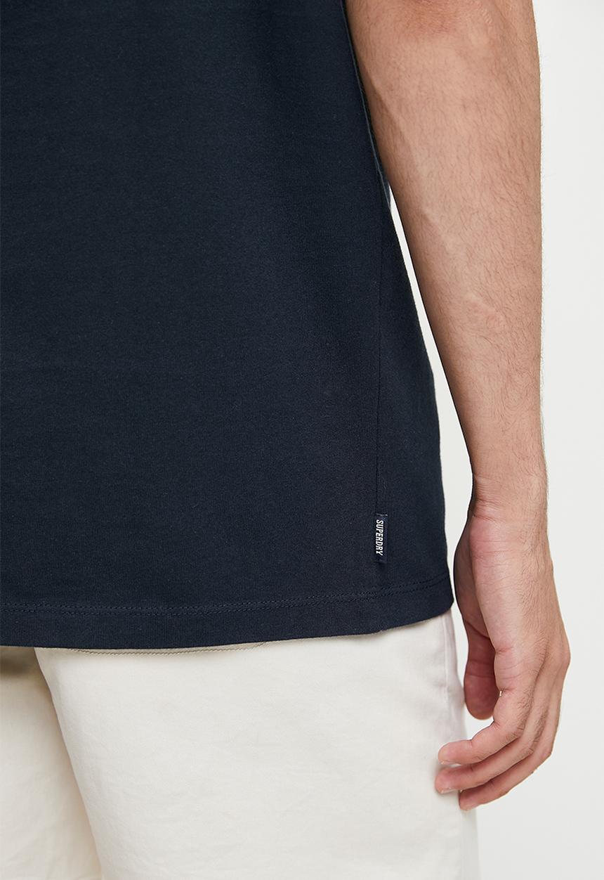 Superdry. - Embroider superstate logo tee - eclipse navy