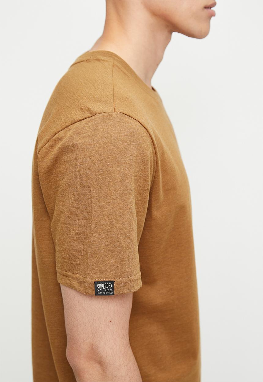 Superdry. - Machined goods workwear tee - dark tobacco marl