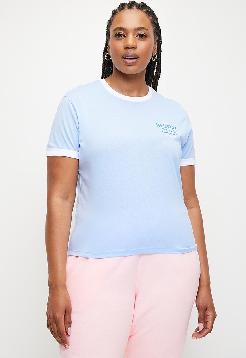 Cotton On - Plus Active Graphic Crew Tshirt - Windsurfer/Resort Club