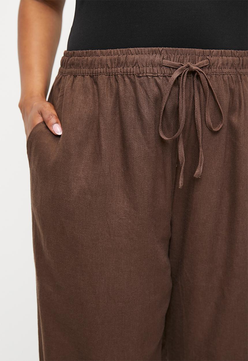 Cotton On - Plus Haven Wide Leg Pant - Chocolate