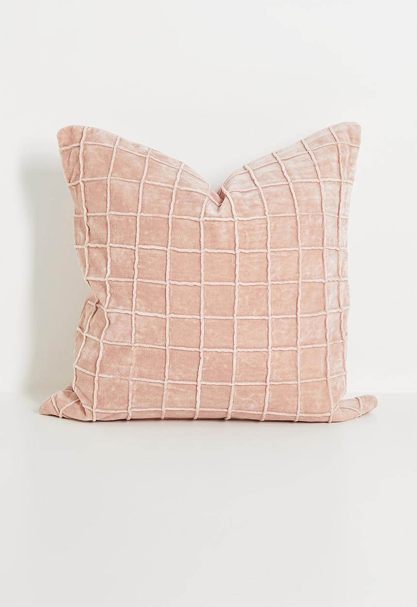 Sixth Floor - Faye woven cushion cover - blush