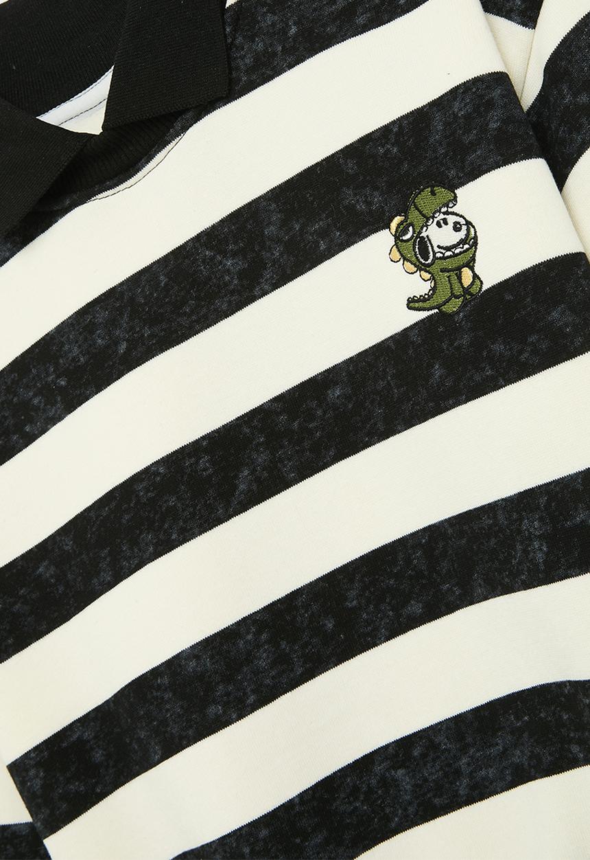 Pop Candy - Striped sweat top - black & white