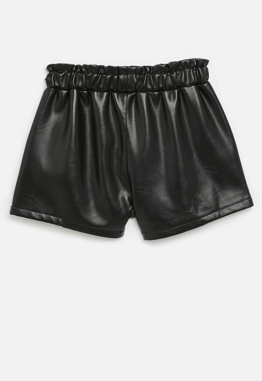 Pop Candy - Pleather shorts - black