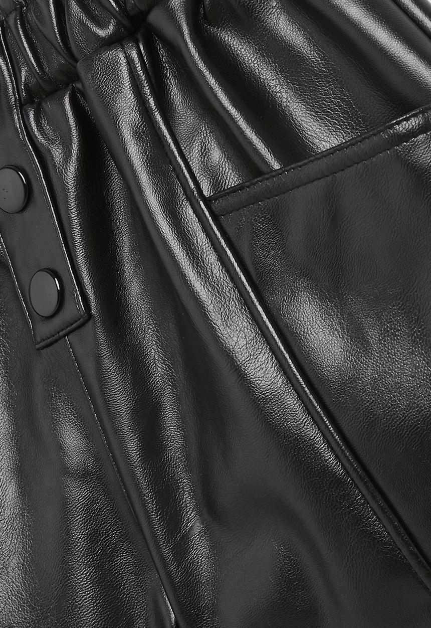 Pop Candy - Pleather shorts - black