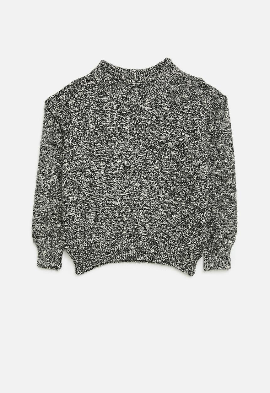 Pop Candy - Knitted jersey - black
