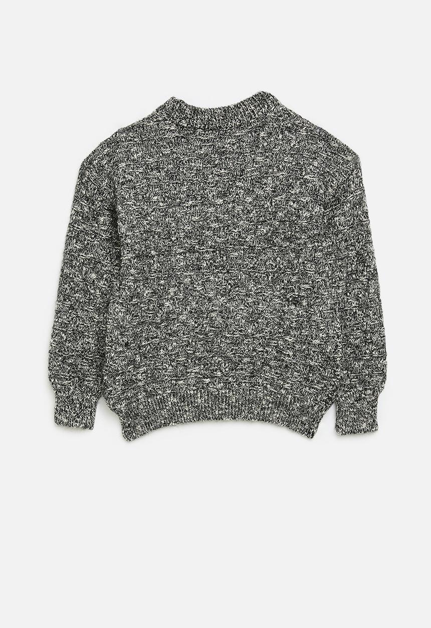 Pop Candy - Knitted jersey - black