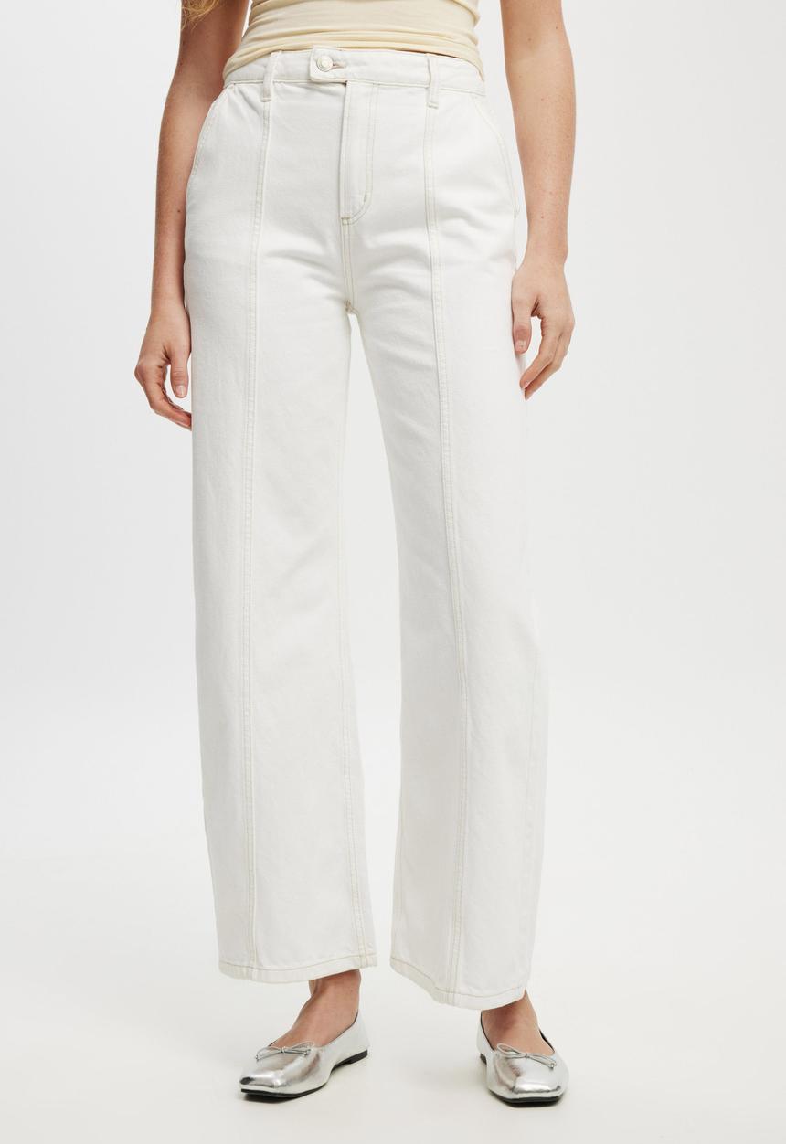 Cotton On - Seamed Wide Leg - Vintage White