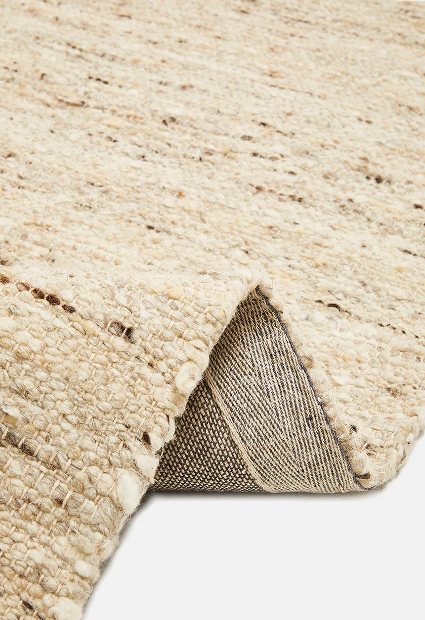 Handwoven Melange Wool Blend Rug